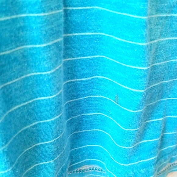 3 for $15 American Eagle Blue and White Striped  t shirt - Picture 5 of 5